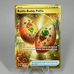 Buddy-Buddy Poffin 223/167 Gold Pokemon Twilight Masquerade NM/M - Image 1
