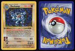 Machamp 8/102 Holo Rare Shadowless Base Set 1st Edition Pokemon - Image 3