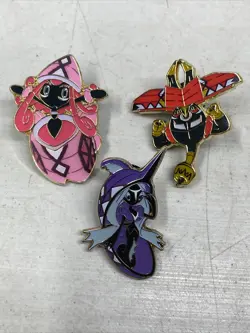 Pokemon Pins Island Guardians Set Of 3: Tapu Lele, Tapu Fini, Tapu Bulu - Image 1