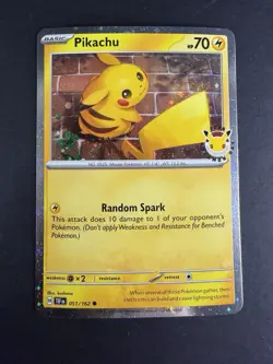Pikachu 51/162 Stamped 2026 Pokemon Day 30th Anniversary Promo TCG - Image 1