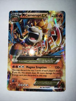 Pokemon Holo M Camerupt EX XY198 XY Promos Near Mint NM English - Image 1