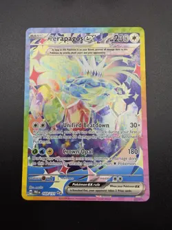 Pokemon TCG Terapagos ex SIR 169/131 Sv: Prismatic Evolutions Holo Full Art NM - Image 3