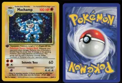 Machamp 8/102 Galaxy Holo Rare Base Set 1st Edition Pokemon - Image 3