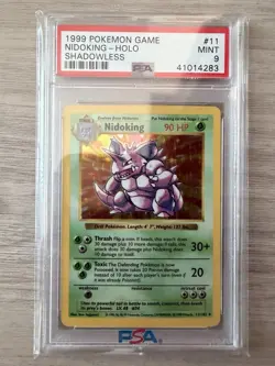 1999 Pokemon Nidoking Shadowless PSA 9 Mint Holo #11 - Image 1