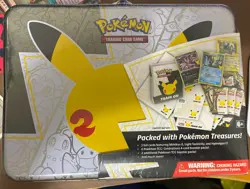 🔥Pokemon 25th Anniversary Celebrations Treasure Chest Tin Factory SEALED🔥 - Image 1