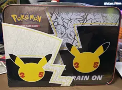 🔥Pokemon 25th Anniversary Celebrations Treasure Chest Tin Factory SEALED🔥 - Image 3