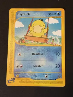 Psyduck 104/147 Aquapolis Common Pokemon TCG NM Never Played - Image 1