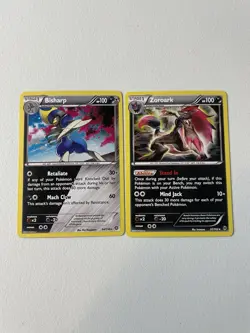 Bisharp 64/114 Zoroark 91/162 ~ Pokemon Sealed Dual Promo ~ Holo Cosmos NM - Image 3