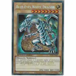 SBCB-EN087 Blue-Eyes White Dragon : 1st Edition Secret Rare YuGiOh Trading Card - Image 1