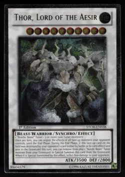 Thor, Lord of the Aesir STOR-EN038 Ultimate Rare 1st Edition Yu-Gi-Oh - Image 1