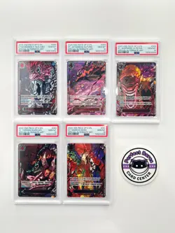 One Piece OP 13 Five Elders Demon Rare God Pack PSA 10 Sequential AA Full Set - Image 1