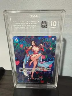 2024 One Piece OP07-051 Special Alternate Art Boa Hancock TAG 10 GEM MINT - Image 1