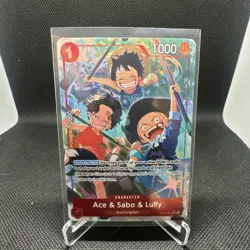 One Piece Ace & Sabo & Luffy Alternate Art OP13-007 - Image 1