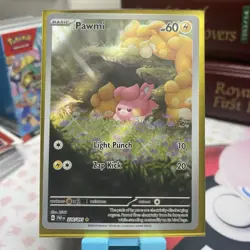 Pokemon TCG Pawmi Holo Paldean Fates Card 226/091 SV Near Mint Condition - Image 1