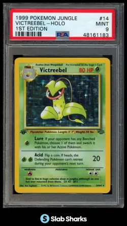 1999 POKEMON JUNGLE 1ST EDITION #14/64 VICTREEBEL RARE HOLO PSA 9 - Image 1