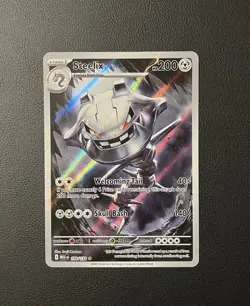 Steelix 150/132 IR Illustration Rare -Mega Evolution Base Set- Pokemon TCG NM #1 - Image 1