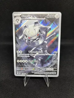 2025 Near Mint Pokemon Steelix 150/132 IR Me01: Mega Evolution Illustration NM - Image 1