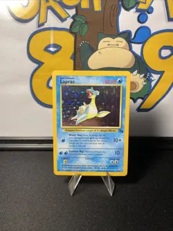 Pokemon TCG Lapras 10/62 Fossil Unlimited Holo Rare Vintage 1999 WOTC - Image 4