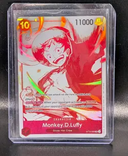 One Piece Card Game TCG - Monkey.D.Luffy ST10-006 SR Treasure Campaign Pack - Image 1