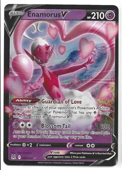 Enamorus V 082/196 Lost Origin Ultra Rare Holo Pokemon TCG Card - Image 1
