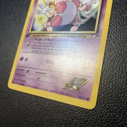Sabrina's Mr. Mime 094/132 Gym Heroes First Edition Pokemon Card Mint Condition - Image 3
