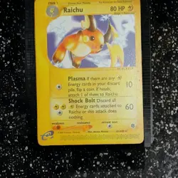 Pokemon TCG Raichu Expedition Base Set 61/165 Card Regular Rare Vintage NM - Image 1