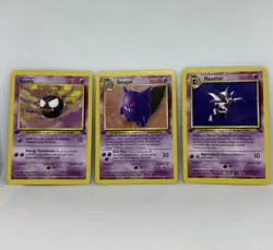Pokemon Gengar, Haunter, Gastly 1st Edition Non-Holo Cards Fossil NM/MINT!! - Image 1