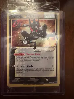Pokemon TCG Greninja Gold Star SWSH144 Celebrations Black Star Promo Card Sealed - Image 1