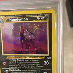 2002 P.M. Neo Revelation Hundemon Holo PSA 6 German Card - Image 3