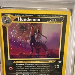 2002 P.M. Neo Revelation Hundemon Holo PSA 6 German Card - Image 4