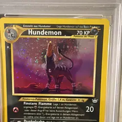 2002 P.M. Neo Revelation Hundemon Holo PSA 6 German Card - Image 5