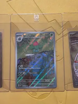 Pokemon 151 3 Card Lot Ft Two Metal Mew Promo & Ivysaur - Image 2