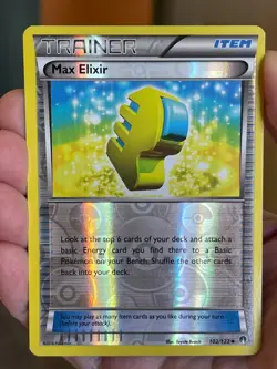 POKEMON MAX ELIXIR 102/122 UNCOMMON REVERSE HOLOFOIL BREAKPOINT NM CARD - Image 1