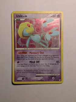Pokemon TCG Uxie 18/123 Mysterious Treasures Holo Rare LP - Image 1