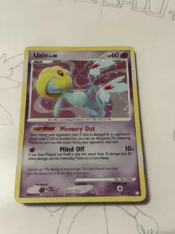Pokemon Uxie Mysterious Treasures Holo Rare Card 18/123 TCG - Image 1