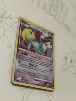 Pokemon Uxie Mysterious Treasures Holo Rare Card 18/123 TCG - Image 2