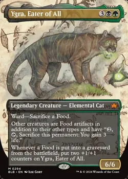 Ygra, Eater of All (Borderless) Bloomburrow Foil - Image 1