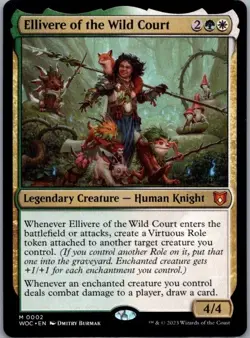 #2 Ellivere of the Wild Court Commander: Wilds of Eldraine Mythic - Image 1