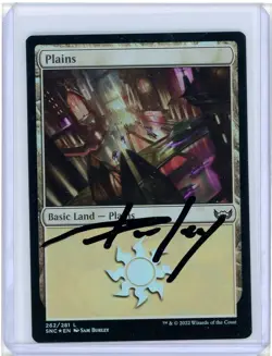 Plains Foil Signed Artist Proof MTG - Image 1