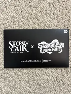 SpongeBob SquarePants Legends of Bikini Bottom Sealed Foil (Secret Lair) MTG - Image 1