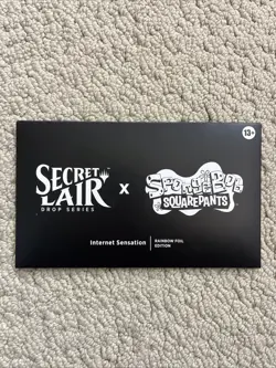 MTG Secret Lair x SpongeBob SquarePants Internet Sensation Foil Edition Sealed - Image 1
