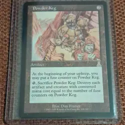 Magic: The Gathering Powder Keg Artifact Regular Urza's Destiny Dan Frazier - Image 1