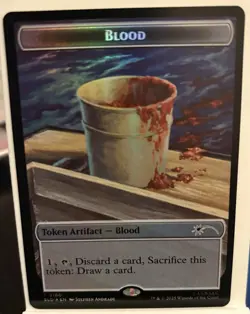 🌟 Blood Token FOIL Jaws Secret Lair MTG 🌟 - Image 1