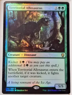 Territorial Allosaurus - FOIL - Dominaria - Magic the Gathering MTG Nice! - Image 1