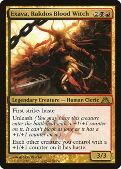 Exava, Rakdos Blood Witch [Dragon's Maze] Moderately Played Foil - Image 1