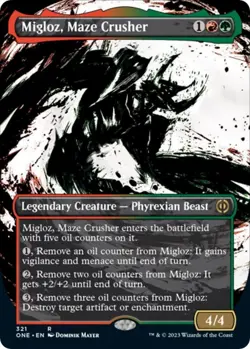 Migloz, Maze Crusher (Showcase) LP #321 Phyrexia: All Will Be One MTG - Image 1