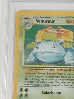 1999 Pokemon Game Base Set Venusaur Holo PSA VG-EX 4 - Vintage #15 - Image 3