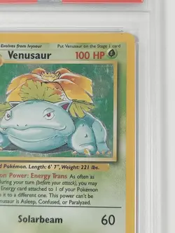1999 Pokemon Game Base Set Venusaur Holo PSA VG-EX 4 - Vintage #15 - Image 4