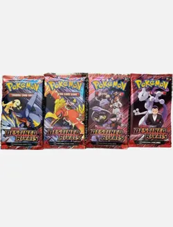 pokemon factory sealed Destined Rivals Full Art Set (4 packs) - Image 1