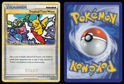 Tropical Tidal Wave HGSS18 STAFF Promo HGSS Black Star Promos Pokemon - Image 3